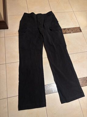 Gloria Vanderbilt Women’s Black Cargo Pants - Classic Utility Style